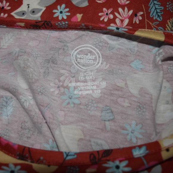 WONDER NATION Forest Friends Skater Dress Size 6/6X - Picture 4 of 5
